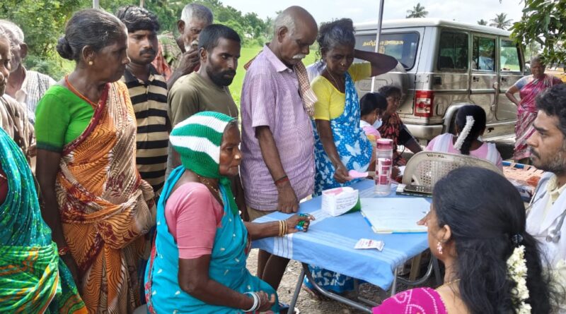 மருத்துவ முகாம் மூலம் காய்ச்சல் கண்டவர்களுக்கு சிகிச்சை