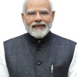 the official portrait of shri narendra modi, the prime minister of the republic of india